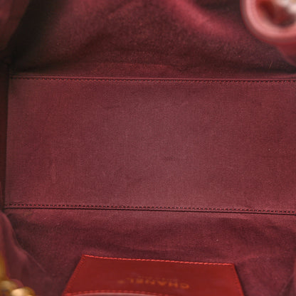 Chanel Caviar Quilted Small Chanel 25 Handbag Burgundy 5 of 10