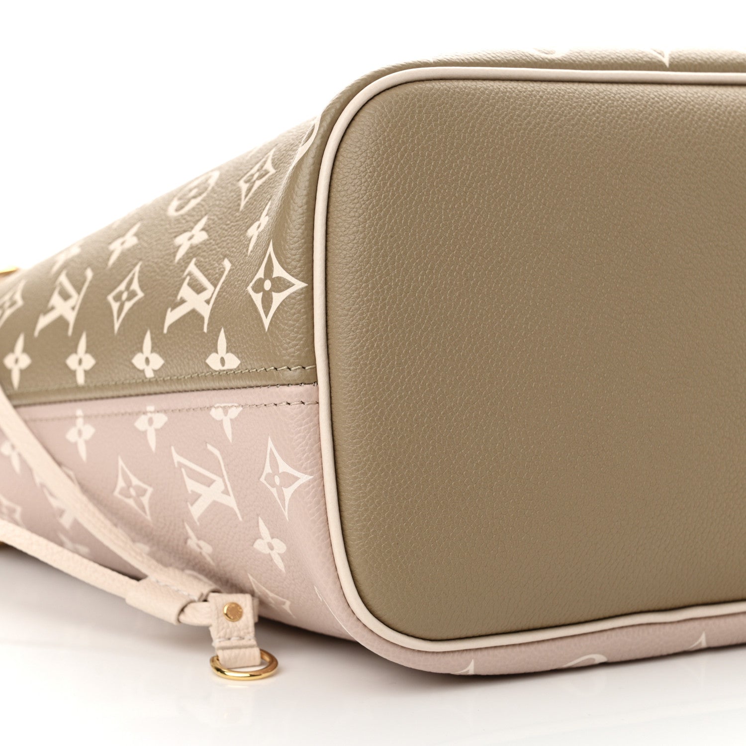 Louis Vuitton Empreinte Monogram Spring In The City Neverfull MM Kaki Beige Cream 9 of 10