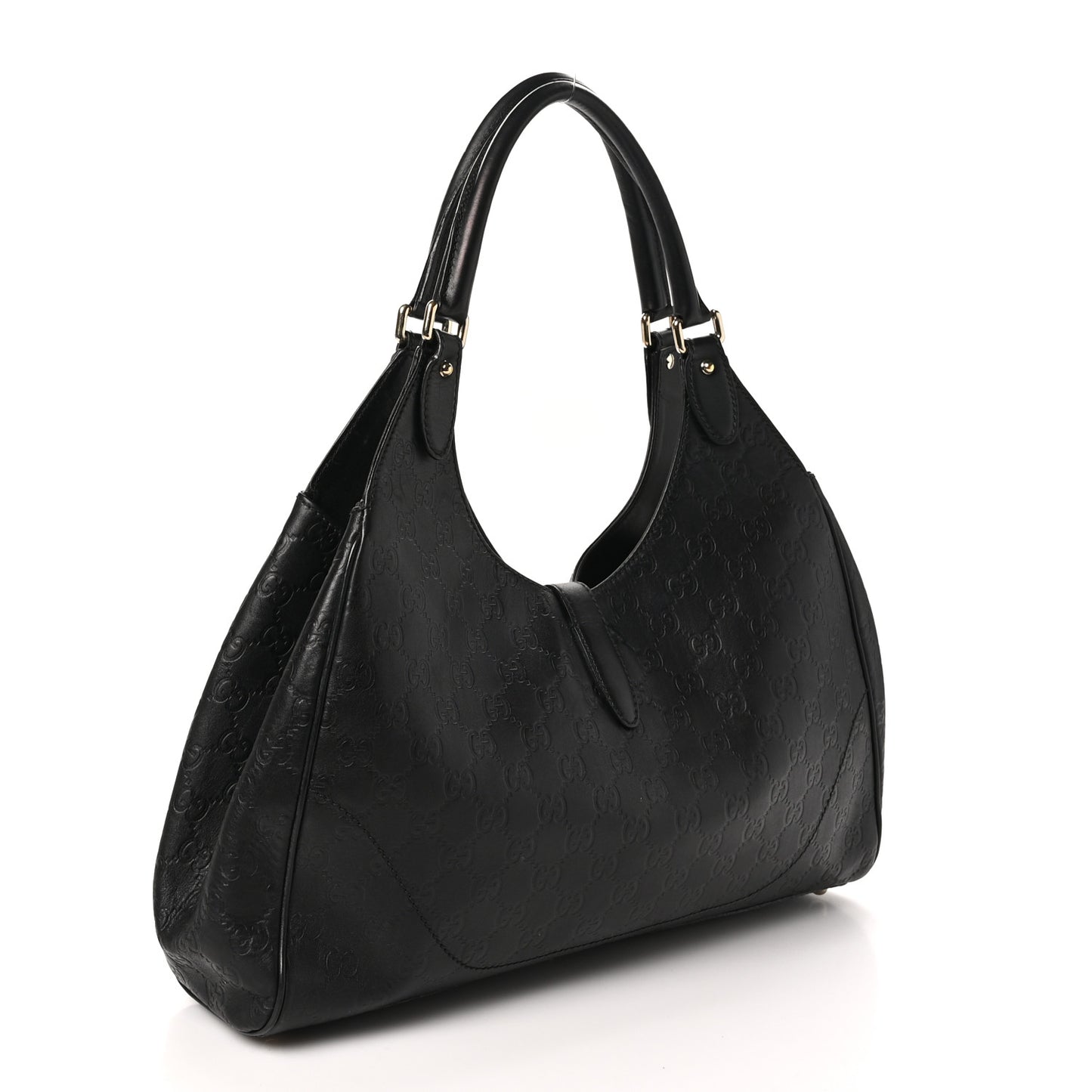 Guccissima Medium Jackie O Hobo Black