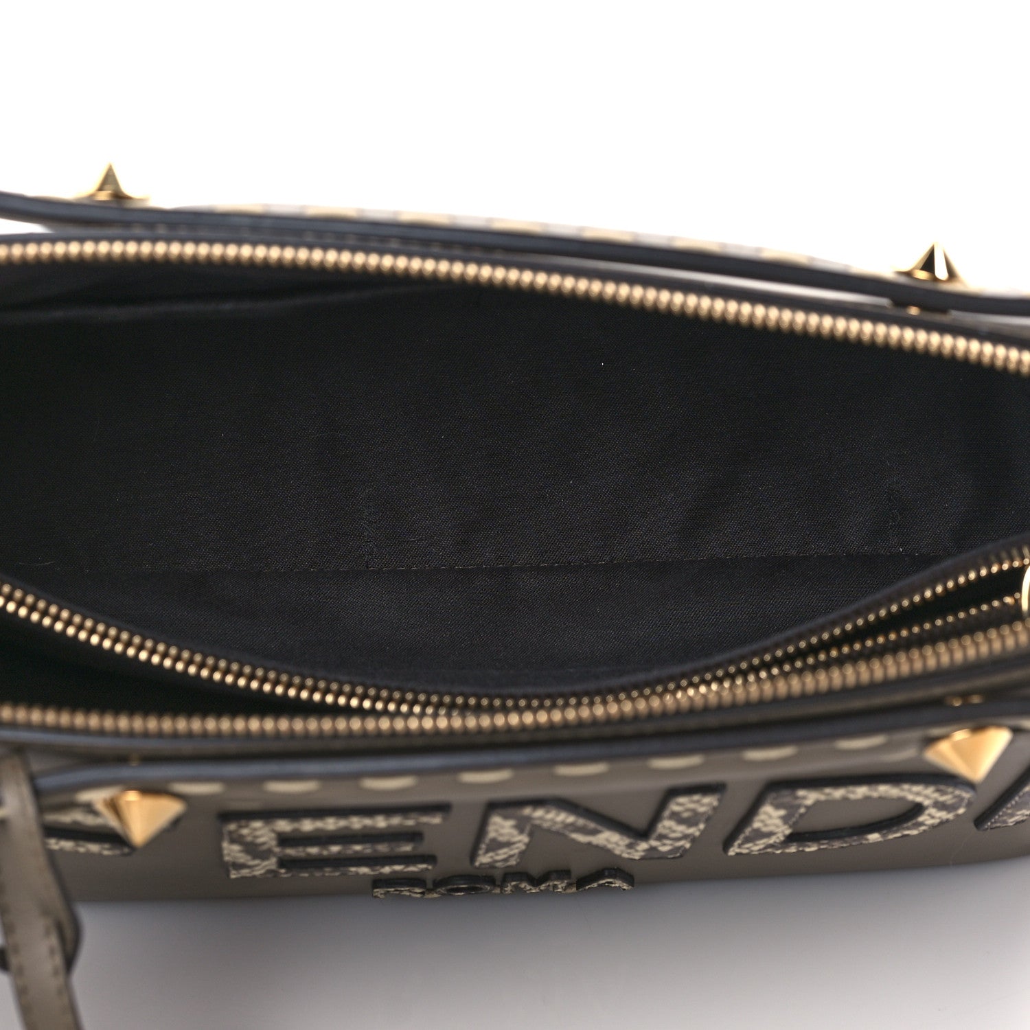 Fendi Vitello King Elaphe Python Print Logo Medium By The Way Boston Bag Tartufo Daisy Roccia 5 of 10