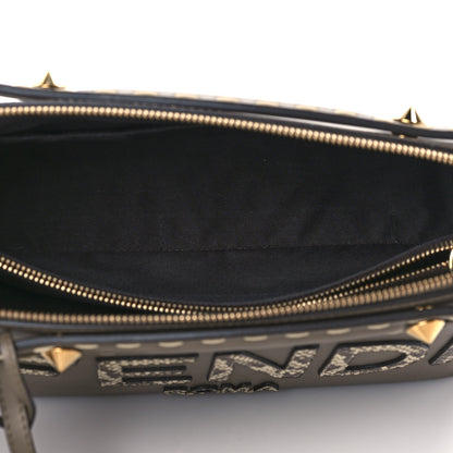 Fendi Vitello King Elaphe Python Print Logo Medium By The Way Boston Bag Tartufo Daisy Roccia 5 of 10