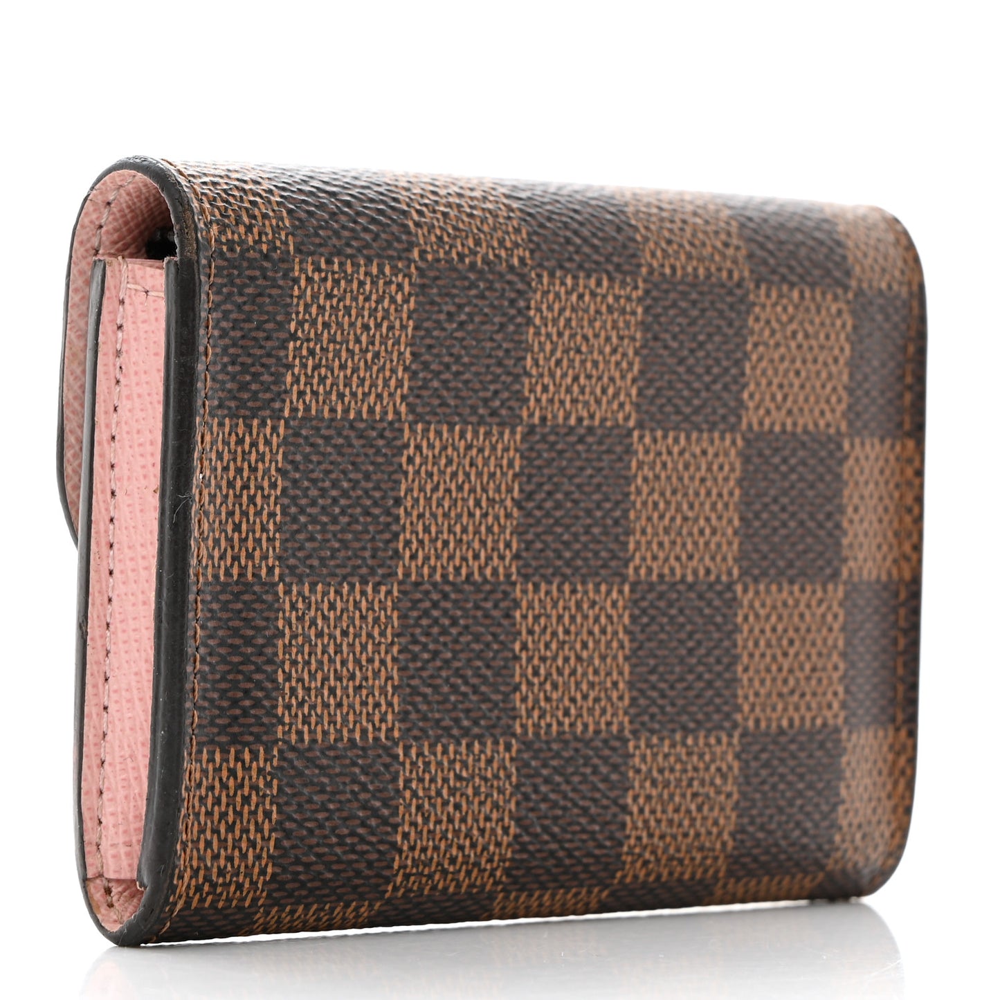 Damier Ebene Rosalie Coin Purse Rose Ballerine