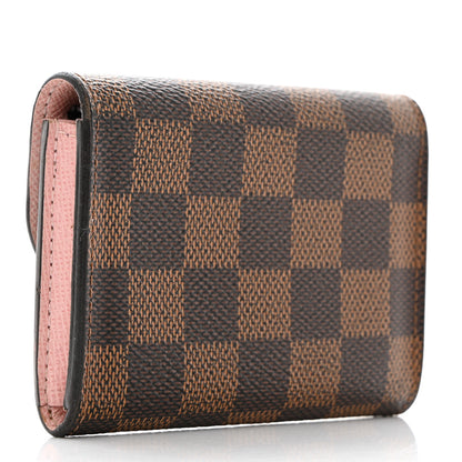 Louis Vuitton Damier Ebene Rosalie Coin Purse Rose Ballerine 3 of 8