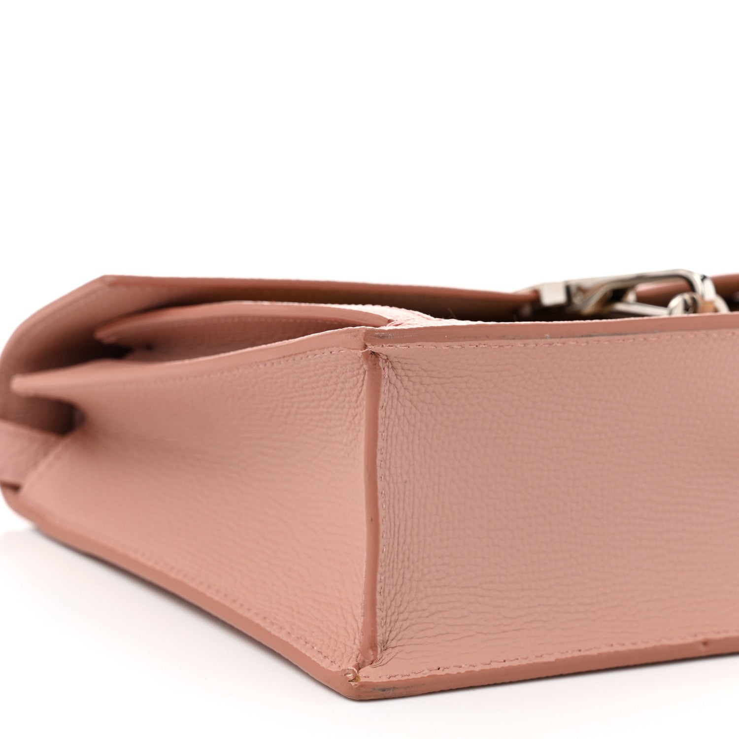 Burberry Grainy Calfskin Vintage Check Small Macken Crossbody Bag Ash Rose 10 of 11