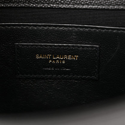 Saint Laurent Grain De Poudre Small Monogram Kate Satchel Black 6 of 14