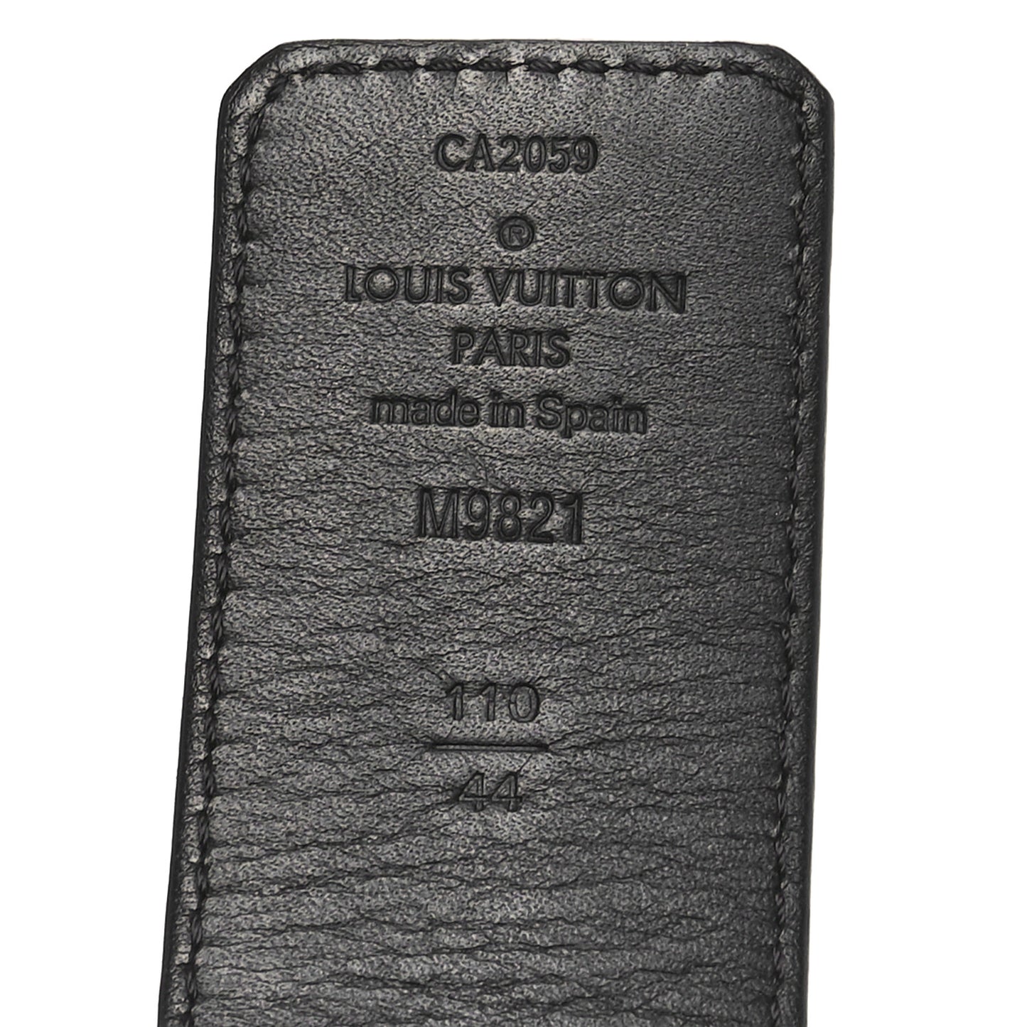 Monogram Calfskin 40mm LV Initiales Reversible Belt 110 44 Black