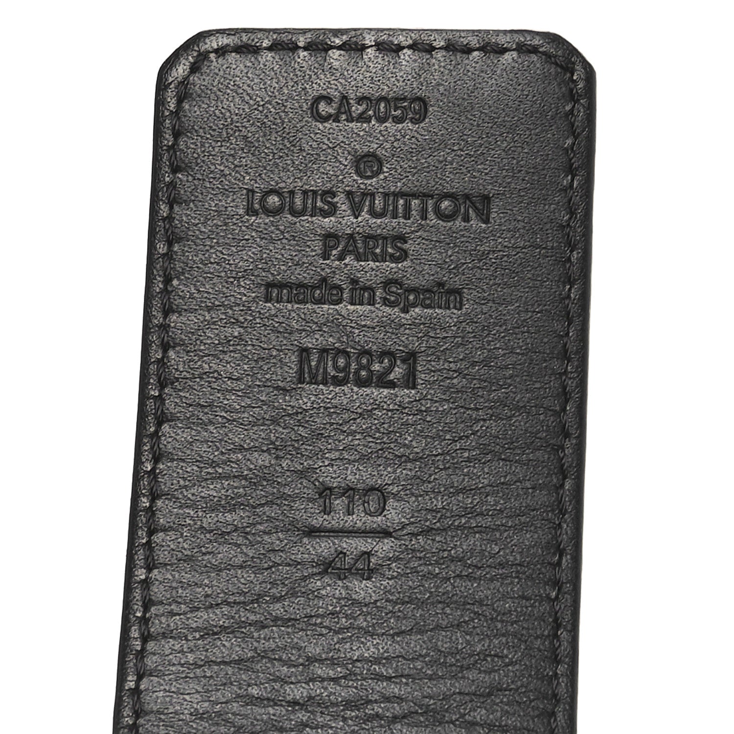 Louis Vuitton Monogram Calfskin 40mm LV Initiales Reversible Belt 110 44 Black 5 of 5