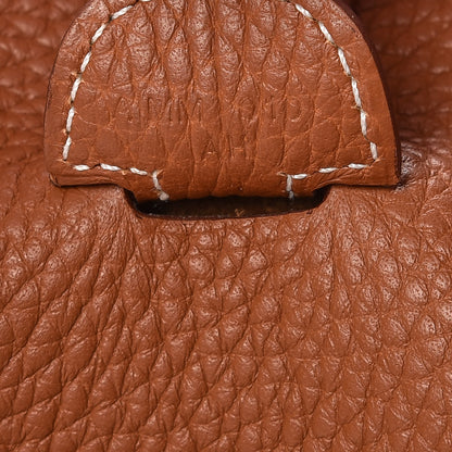 Hermes Taurillon Clemence Evelyne III PM Gold 7 of 10