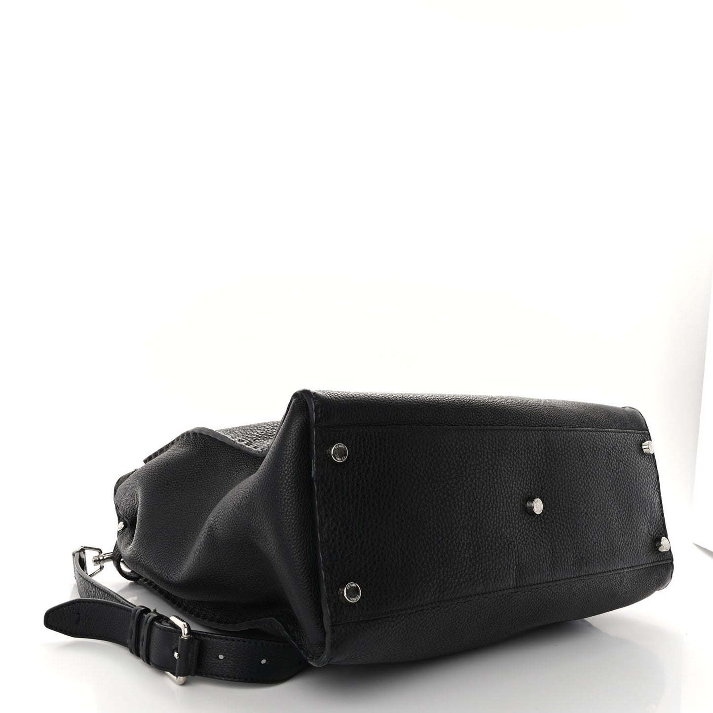 Cuoio Romano Selleria Monster Eyes Inlay Mens Large Peekaboo Iconic Essential Satchel Black Sunflower