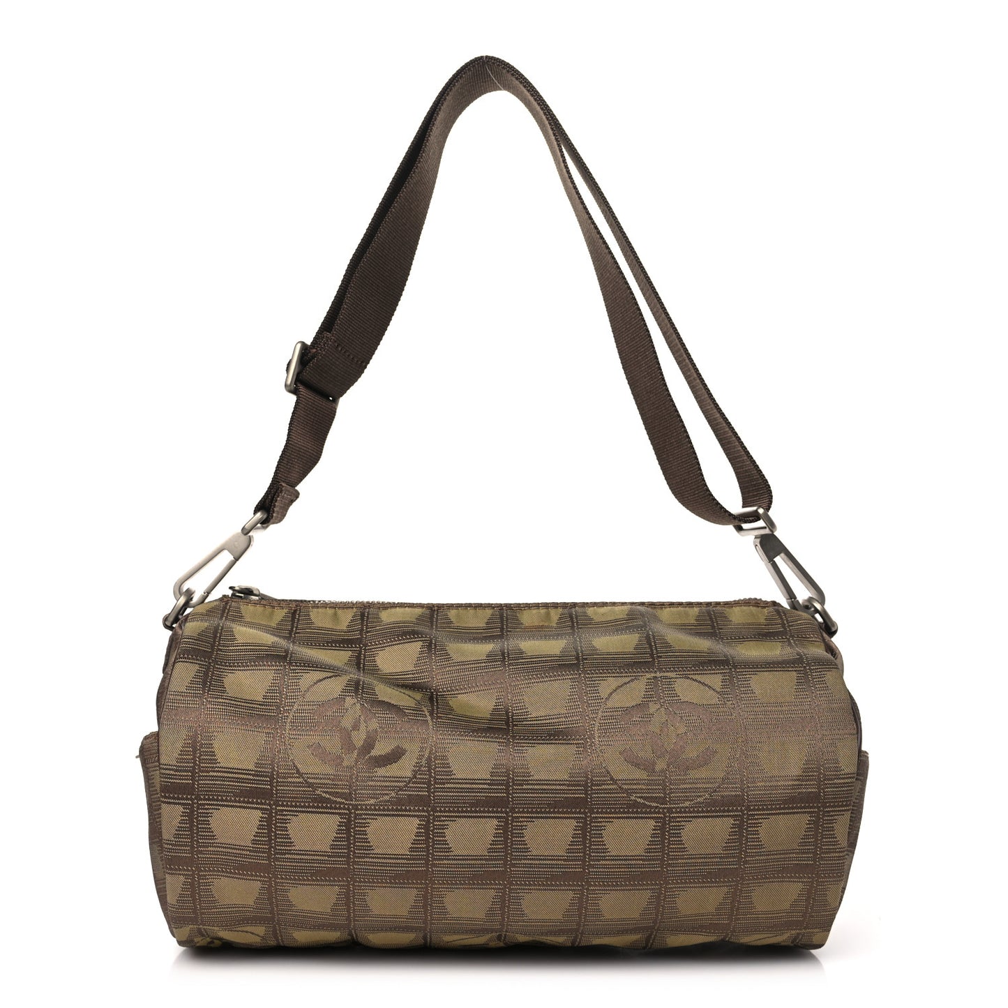 Nylon Travel Crossbody Bag Brown