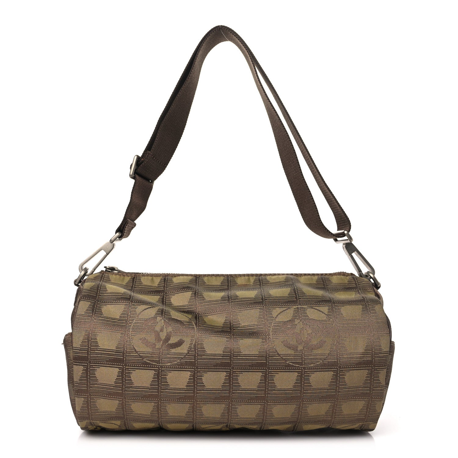 Chanel Nylon Travel Crossbody Bag Brown 1 of 11