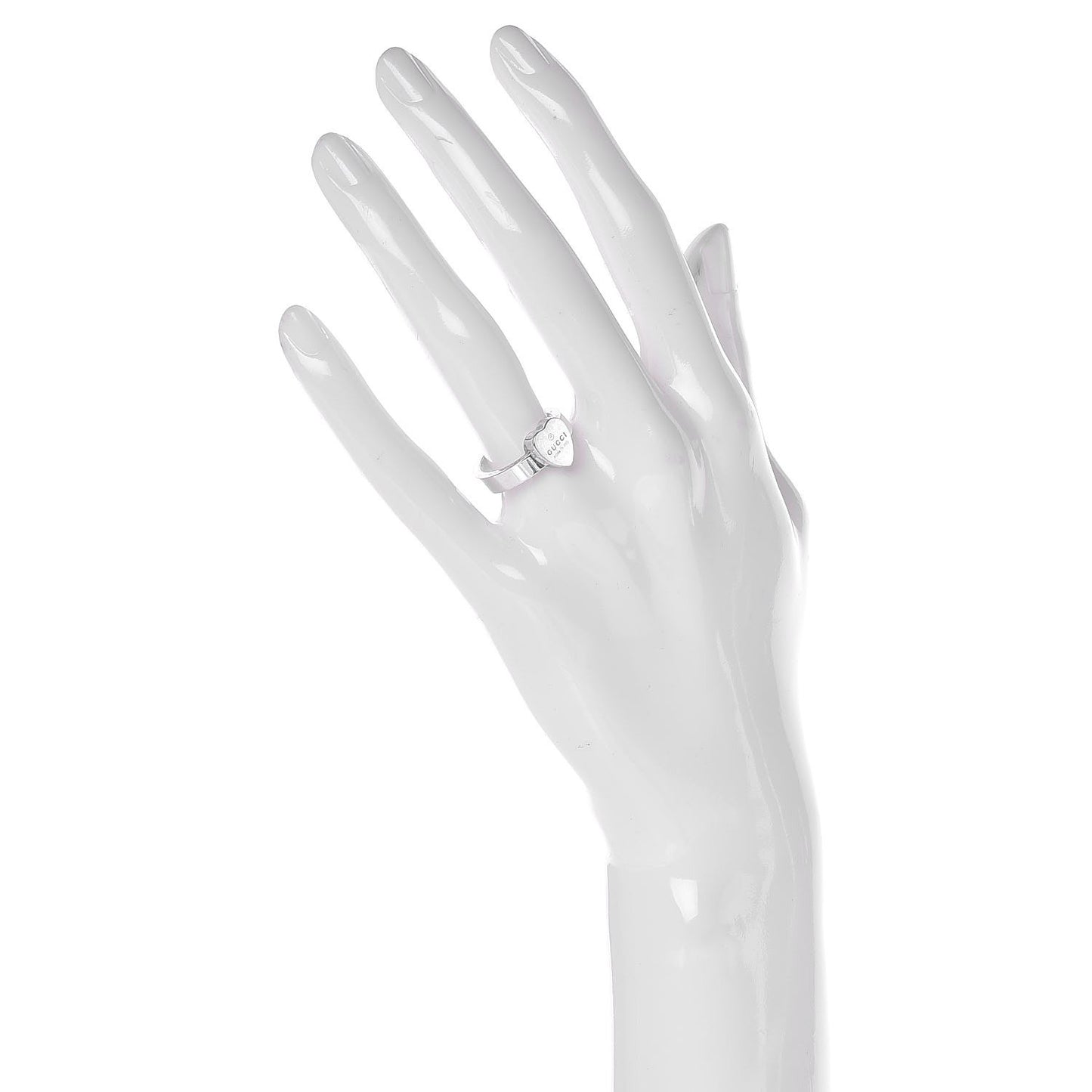 Sterling Silver Trademark Heart Ring 52 6