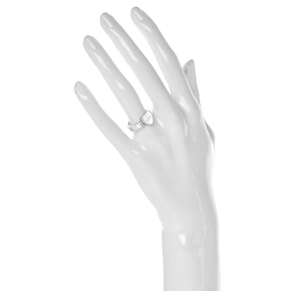 Gucci Sterling Silver Trademark Heart Ring 52 6 2 of 5