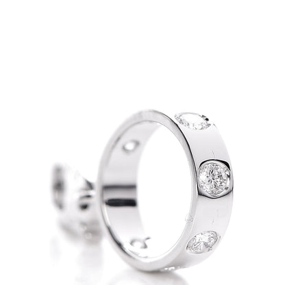 Cartier 18K White Gold Diamond LOVE Ring Charm 5 of 6