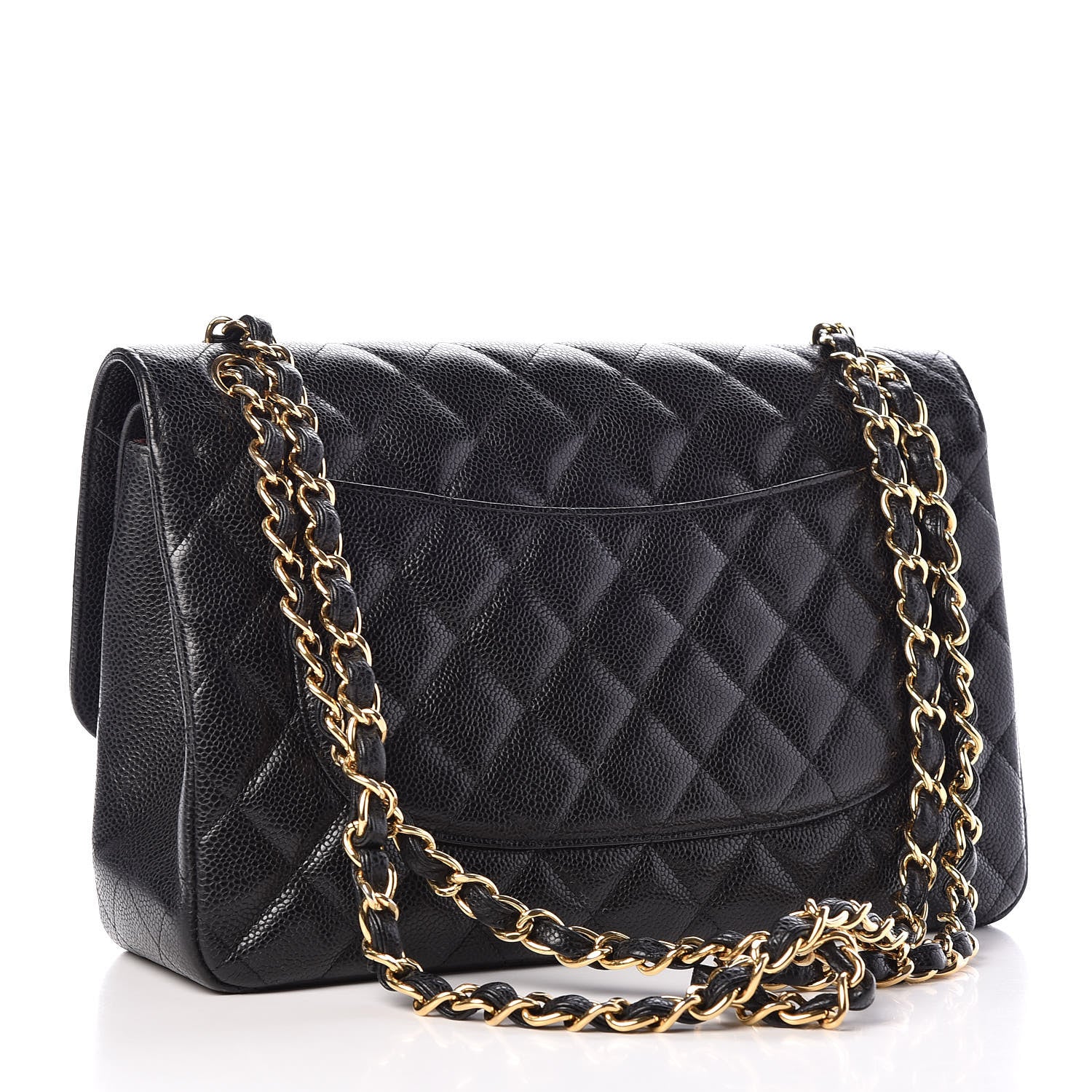 Chanel Caviar Quilted Jumbo Double Flap Black 3 of 10