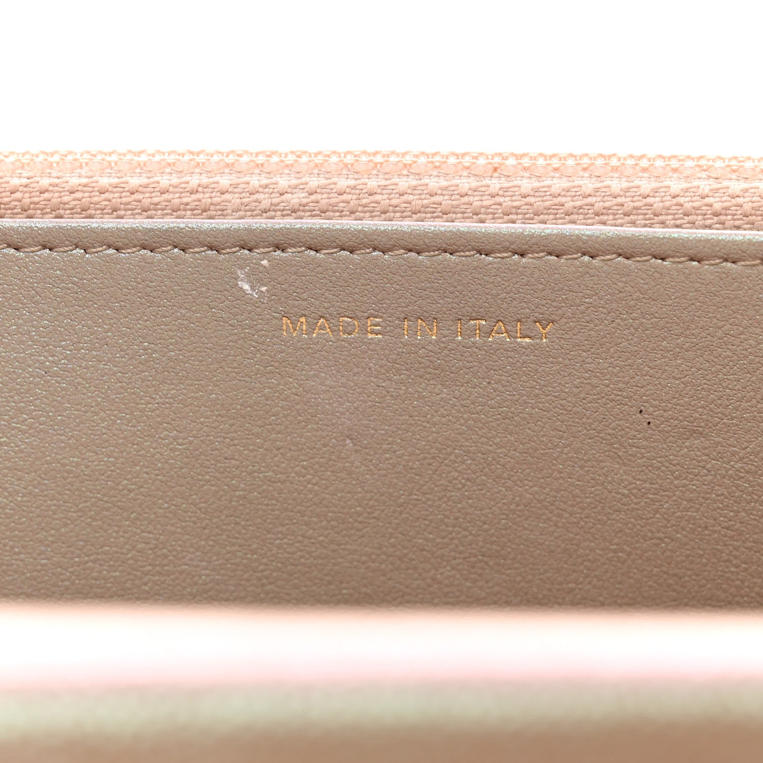 Chanel Iridescent Caviar Quilted Wallet On Chain WOC Beige 9 of 13