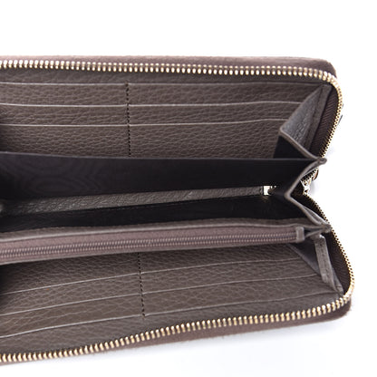 Gucci Dollar Calfskin Bamboo Tassel Zip Around Wallet Grey Field 5 of 6