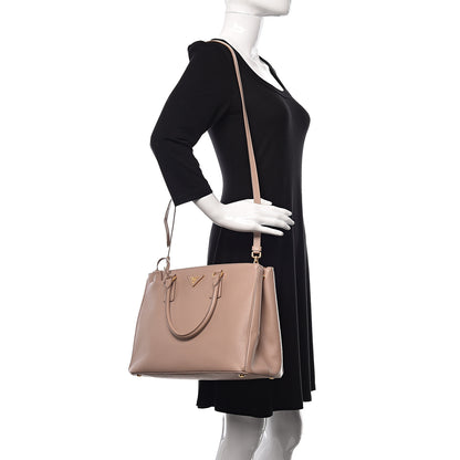 Prada Saffiano Medium Galleria Double Zip Tote Cammeo 2 of 9