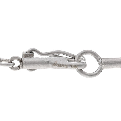 Irene Neuwirth 18K White Gold Aquamarine Diamond Flower Necklace 5 of 5