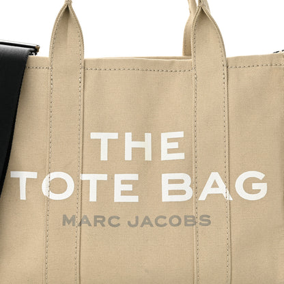Marc Jacobs Cotton Canvas Medium The Traveler Tote Bag Beige 8 of 15