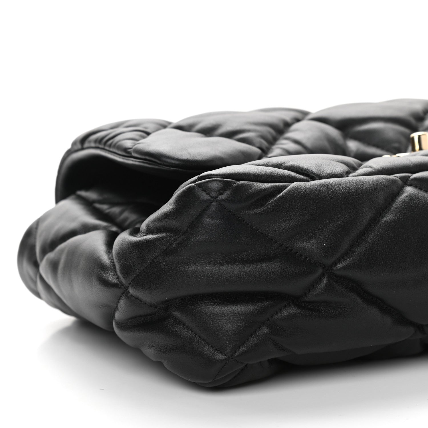 Chanel Calfskin Quilted Large Bubbly Flap Black 8 of 9