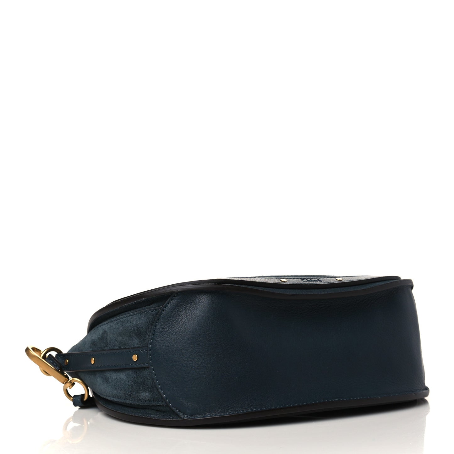 Calfskin Suede Medium Pixie Shoulder Bag Intense Green