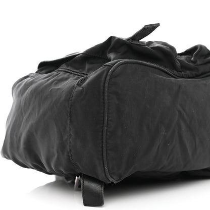 Prada Tessuto Nylon Calfskin Medium Backpack Black 9 of 14