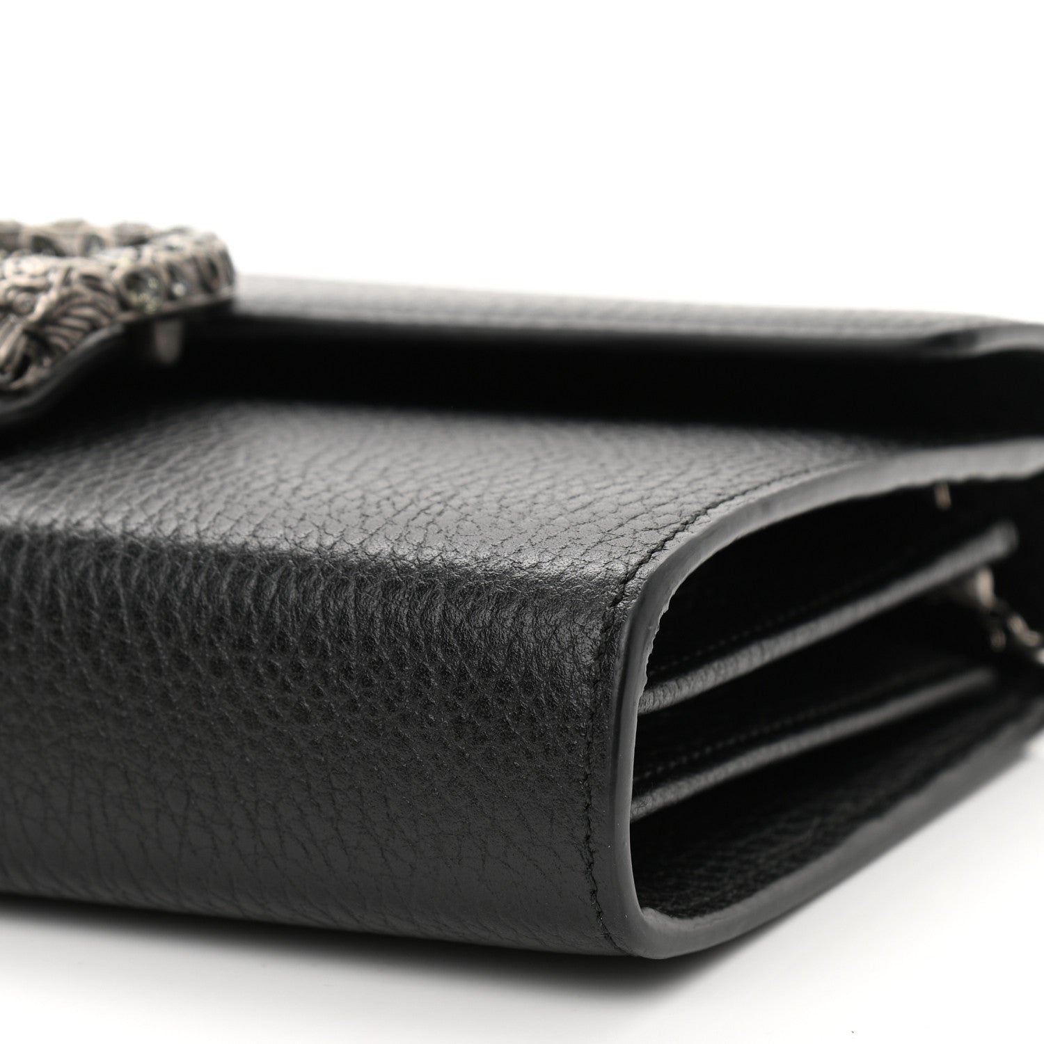 Gucci Calfskin Mini Dionysus Chain Wallet Black 9 of 10