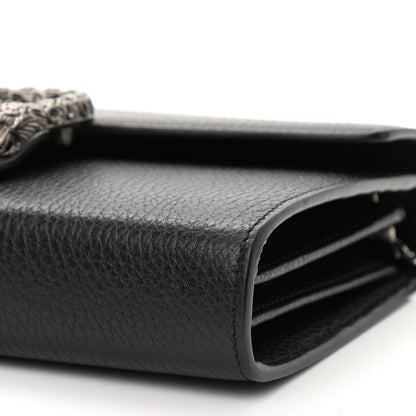Gucci Calfskin Mini Dionysus Chain Wallet Black 9 of 10