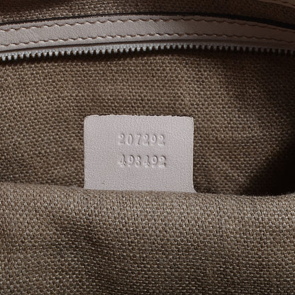 Gucci Crystal Monogram Snakeskin Large Babouska Shopping Tote 7 of 8