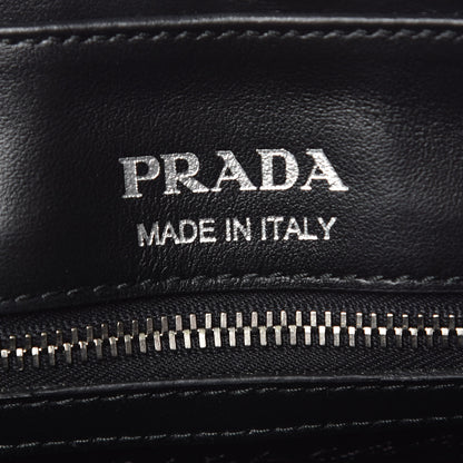 Prada Soft Calfskin Diagramme Crossbody Bag Black 6 of 8