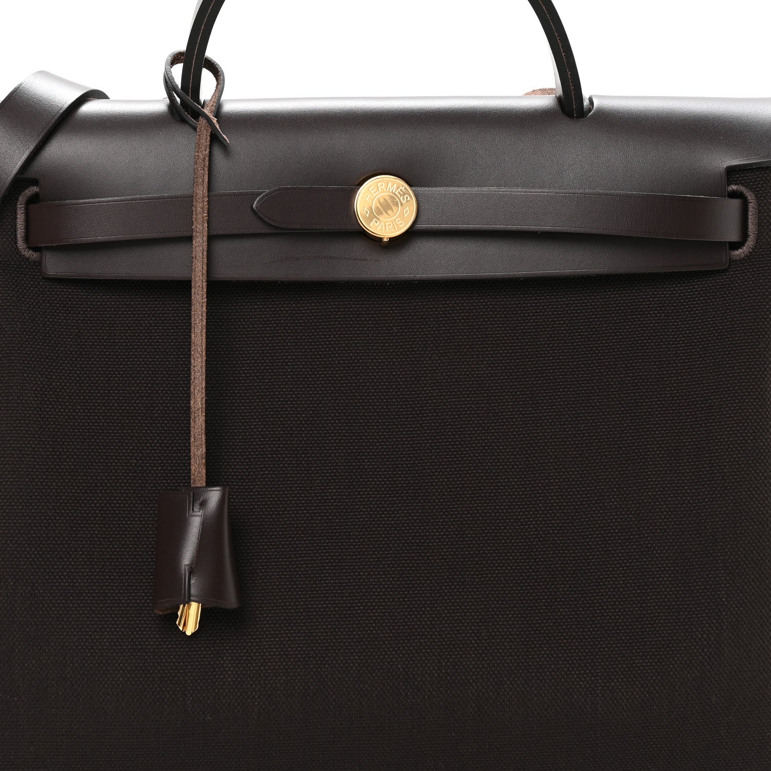 Hermes Vache Hunter Herbag Zip Retourne 31 PM Dark Bronze Ebene 8 of 10