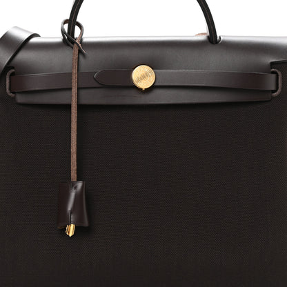 Hermes Vache Hunter Herbag Zip Retourne 31 PM Dark Bronze Ebene 8 of 10
