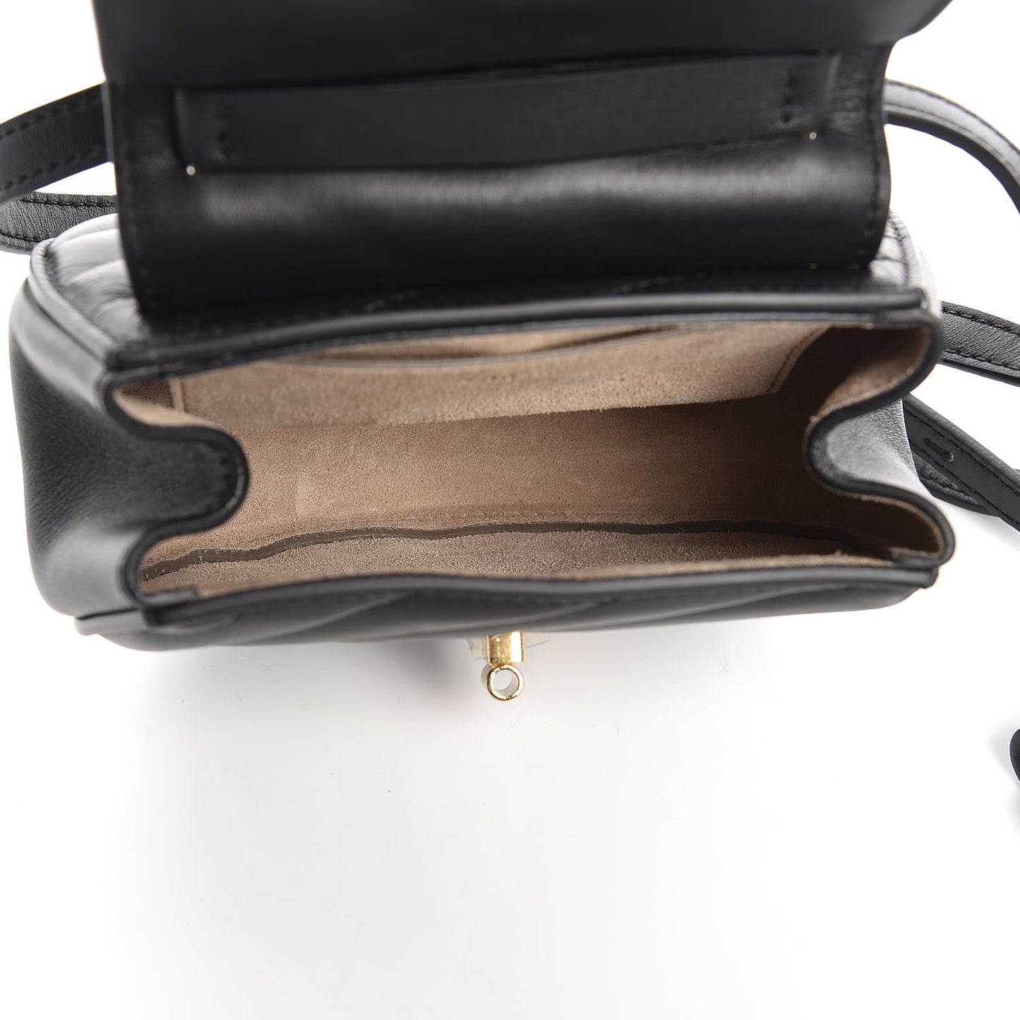 Calfskin Quilted Nano Drew Bijou Shoulder Bag Black
