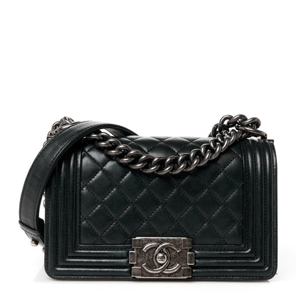 Chanel Lambskin Quilted Small Boy Flap Black 1 of 10