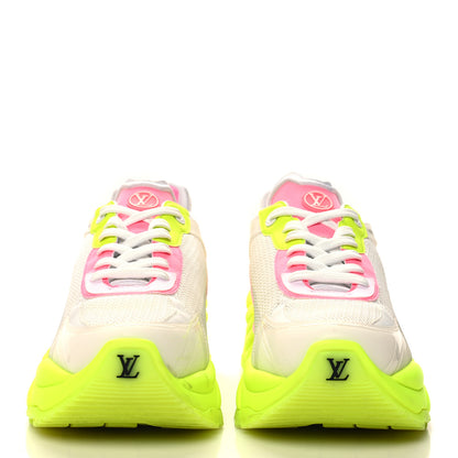 Louis Vuitton Monogram Calfskin Run 55 Sneakers 41 Yellow 3 of 10