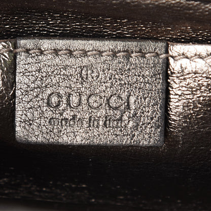 Gucci Metallic Calfskin Britt Clutch Pewter 6 of 12