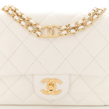 Chanel Caviar Quilted Mini CC You Flap White 8 of 10