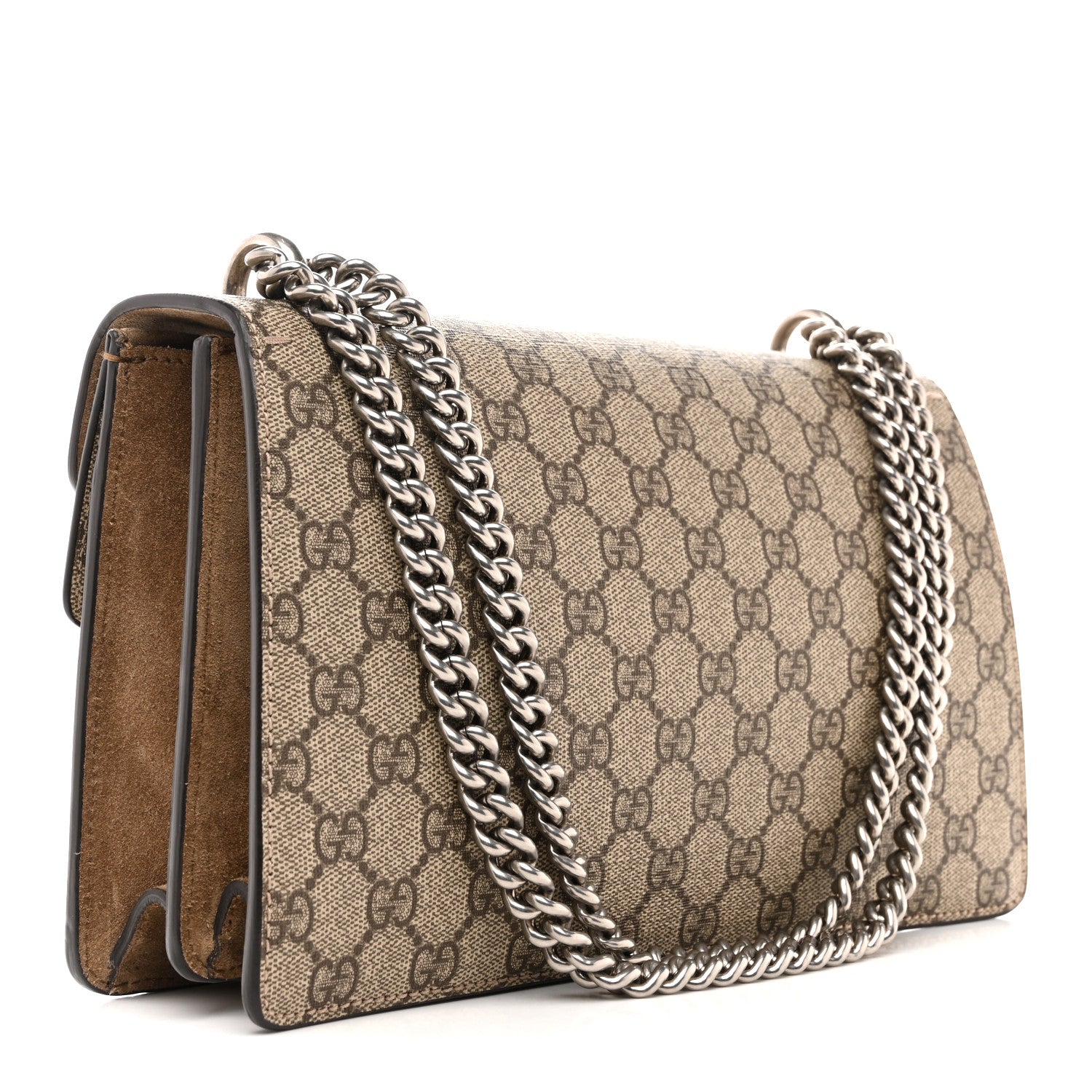Gucci GG Supreme Monogram Small Dionysus Shoulder Bag Taupe 3 of 10