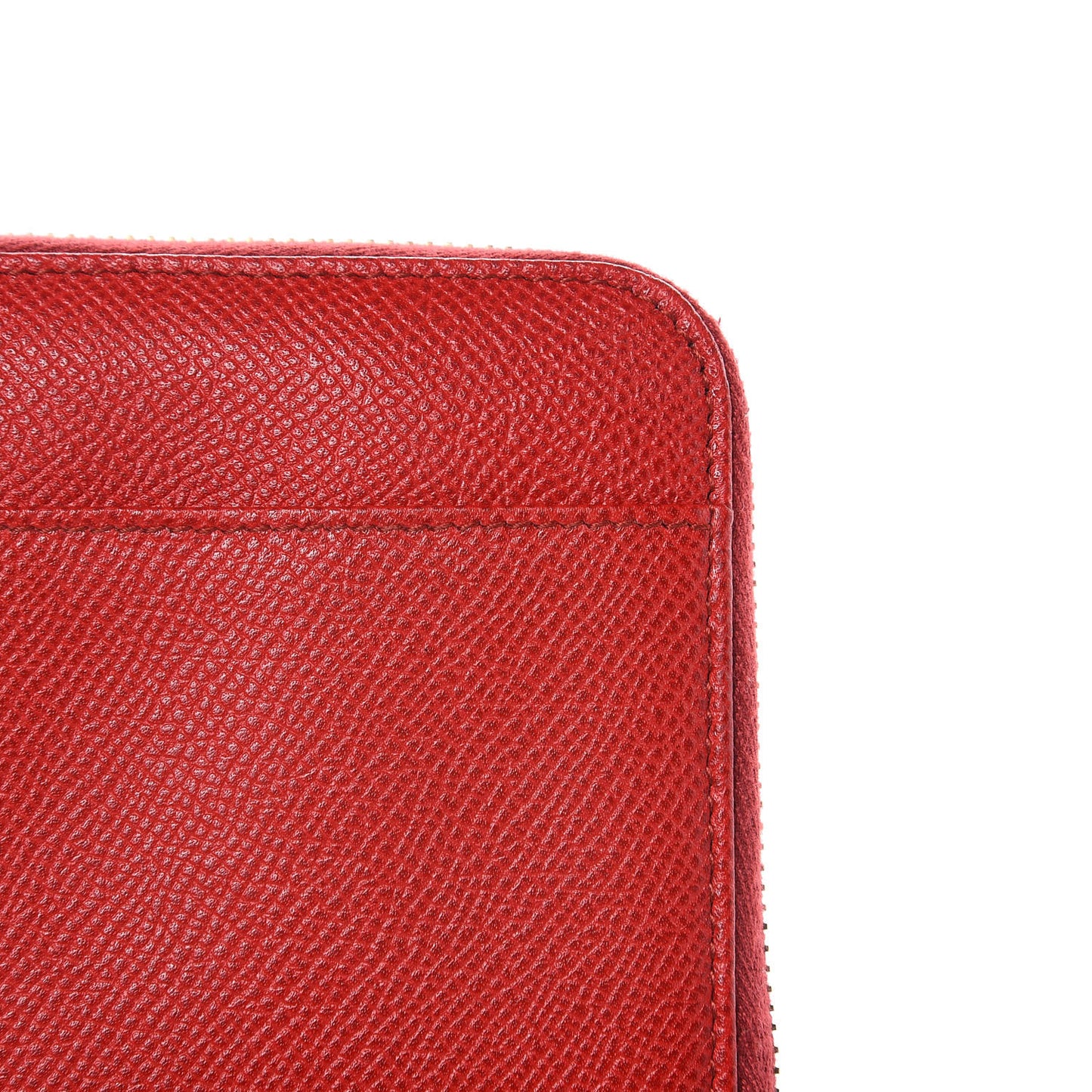 Dauphine Zip Around Wristlet Wallet Red