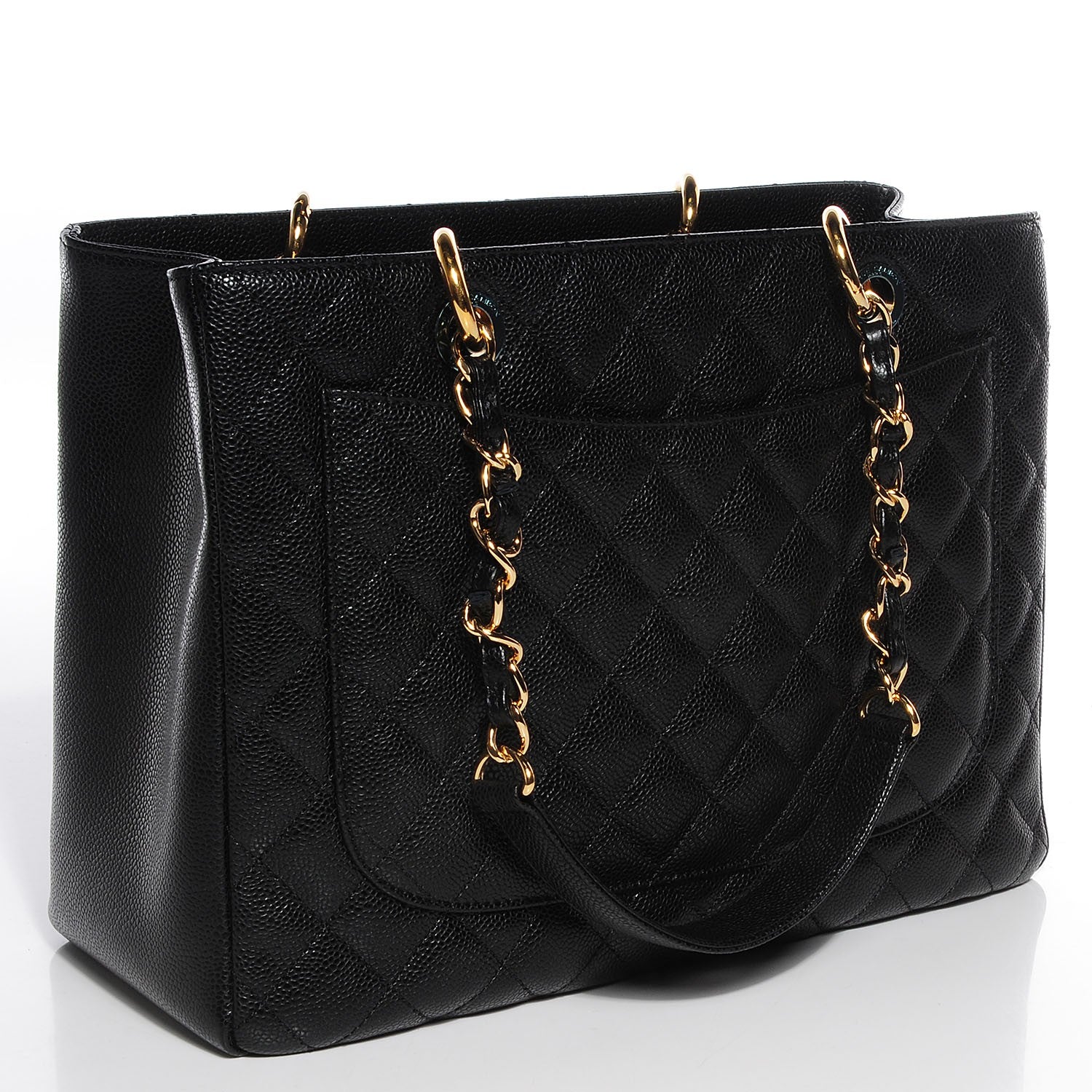 Chanel Caviar Grand Shopping Tote GST Black 3 of 7