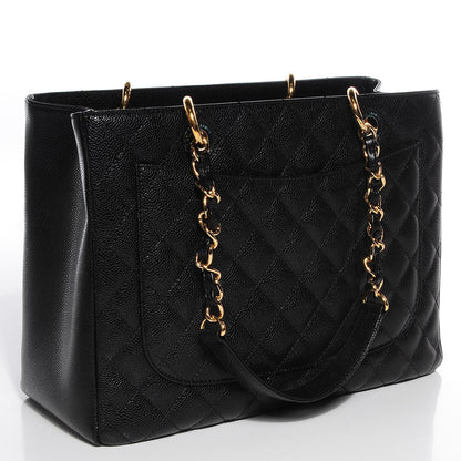 Chanel Caviar Grand Shopping Tote GST Black 3 of 7