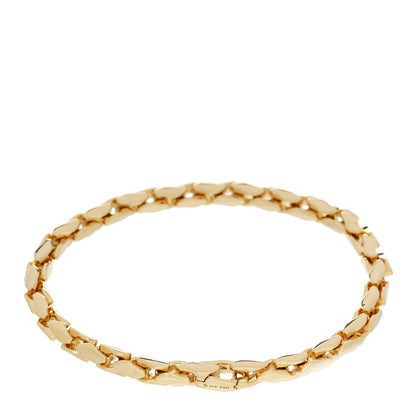 David Yurman 18K Yellow Gold 5mm Fluted Chain Bracelet 2 of 4