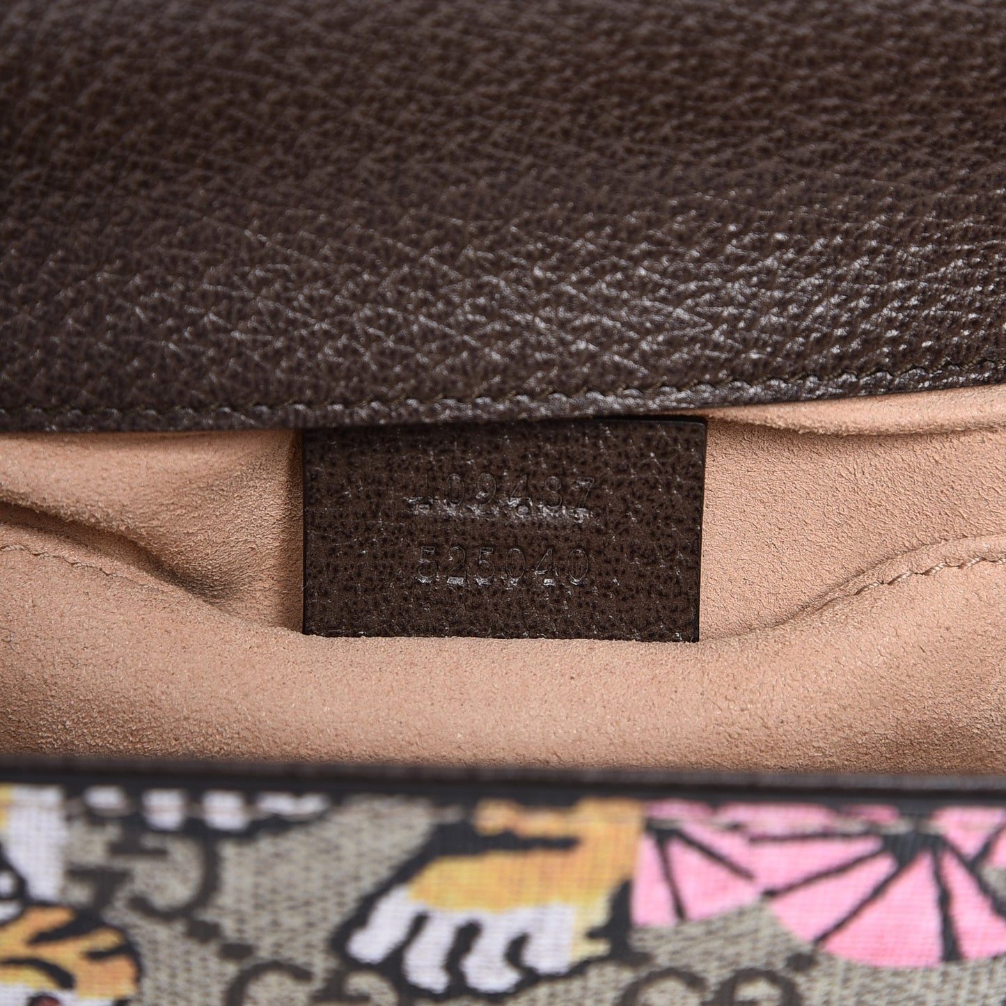 GG Supreme Monogram Bengal Small Padlock Shoulder Bag Beige Pink