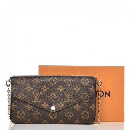 Louis Vuitton Monogram Pochette Felicie Chain Wallet Fuchsia 12 of 12