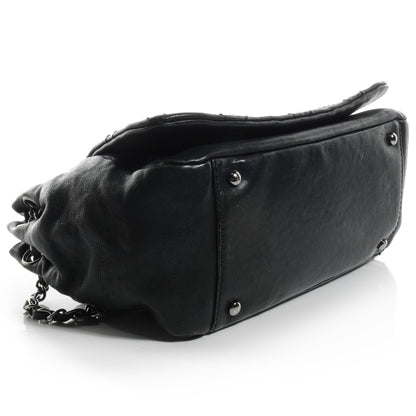 Chanel Leather Diamond Stitch Flap Black 4 of 8