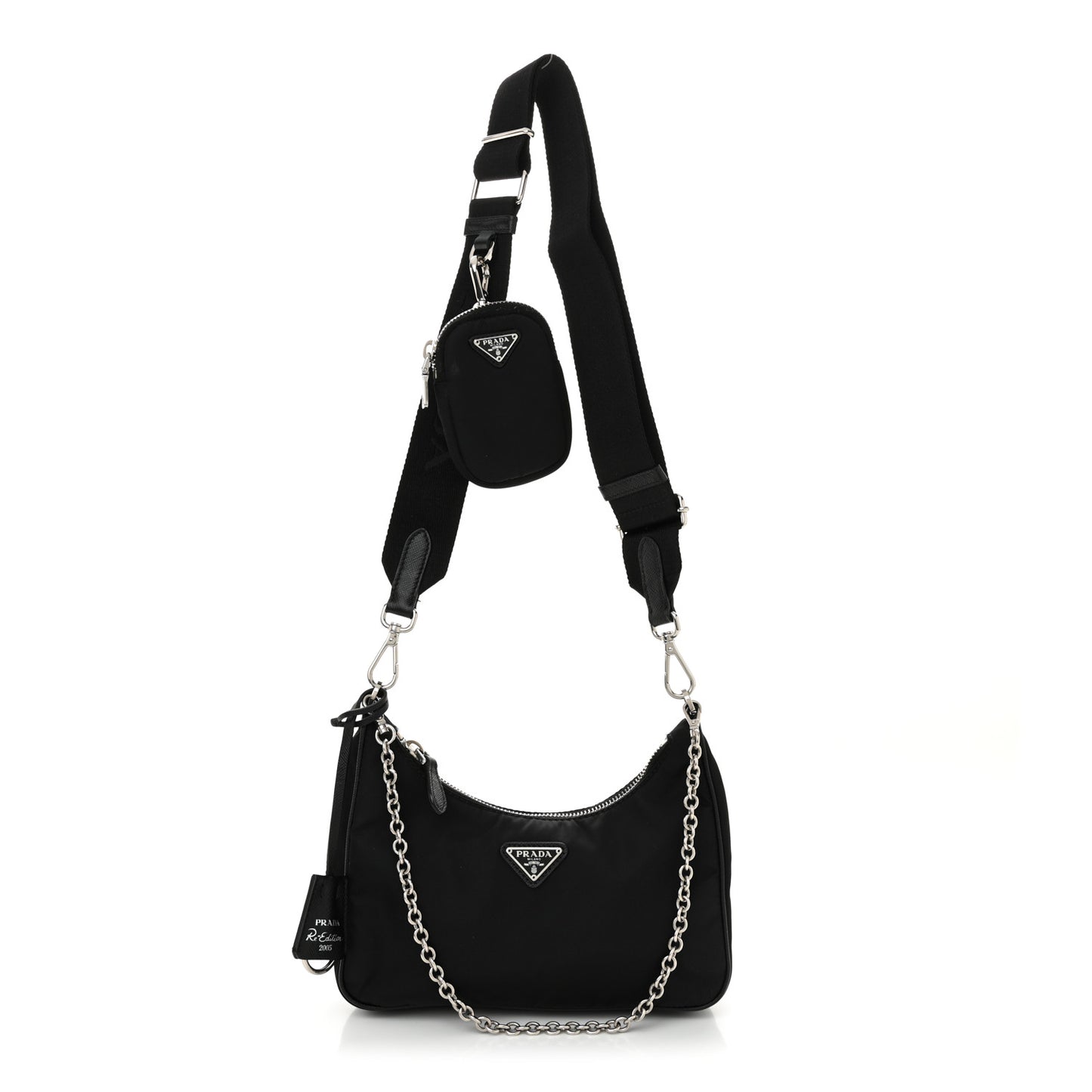 Nylon Re-Edition 2005 Shoulder Bag Black