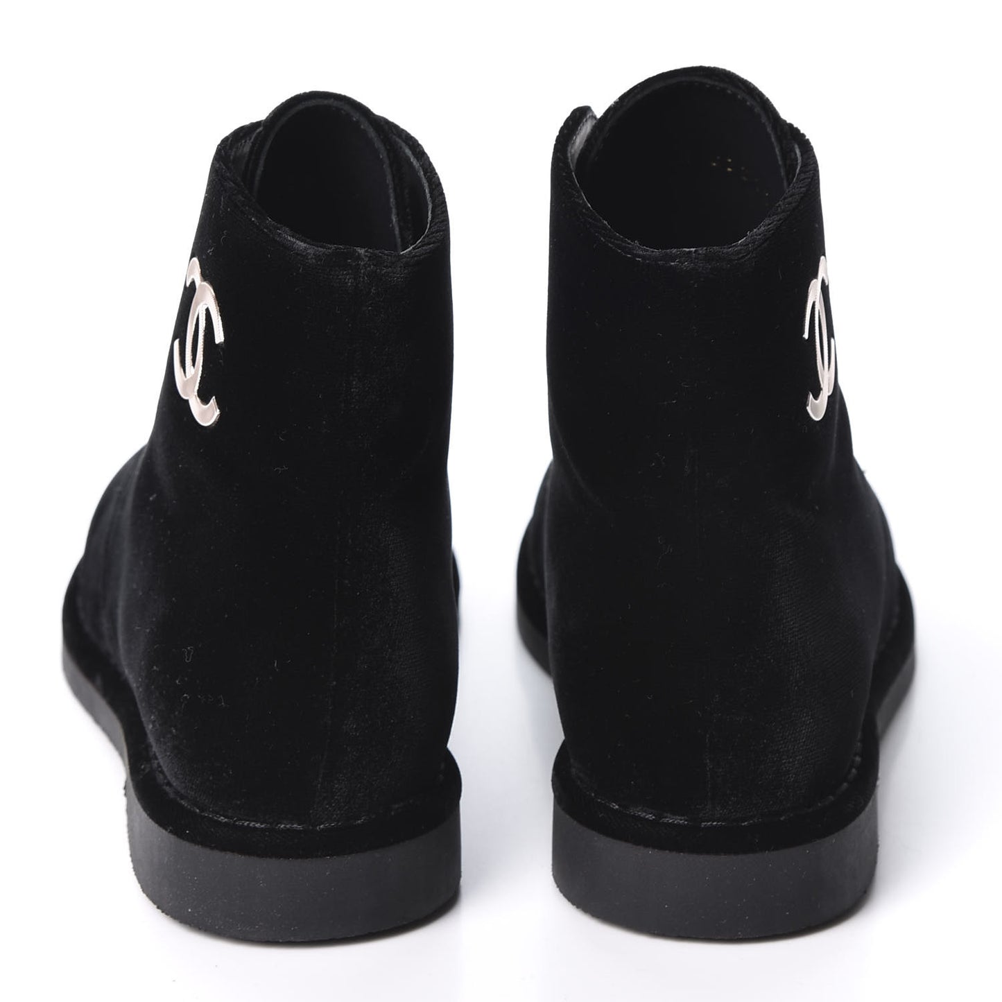 Velvet CC Lace Up Boots 36.5 Black