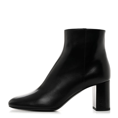 Saint Laurent Nappa Vendome Loulou Ankle Zip Boots 39.5 Black 1 of 9