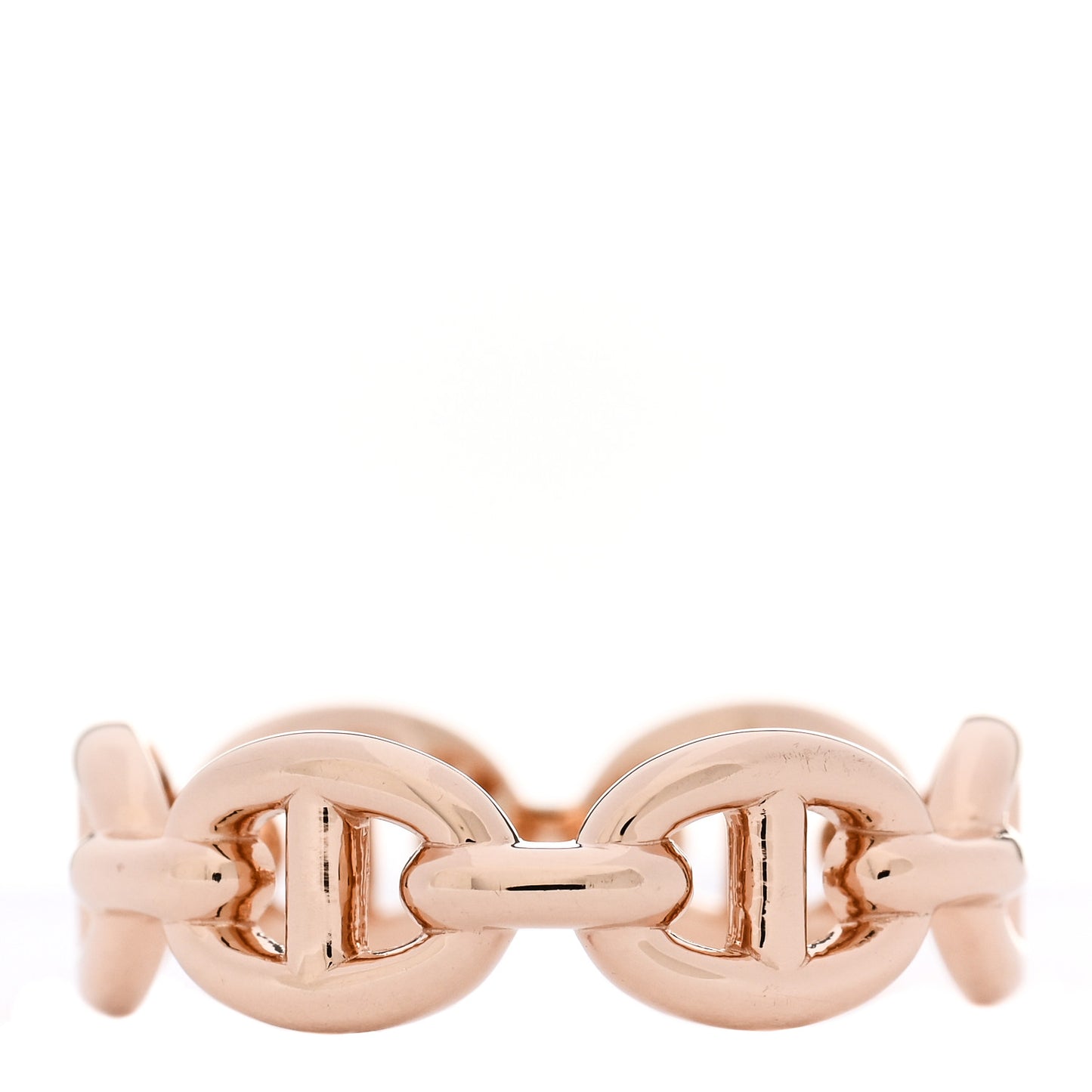 18K Rose Gold PM Chaine D'Ancre Enchainee Ring 49 5